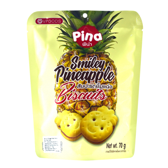 VFOODS PINA SMILEY PINEAPPLE BISCUITS